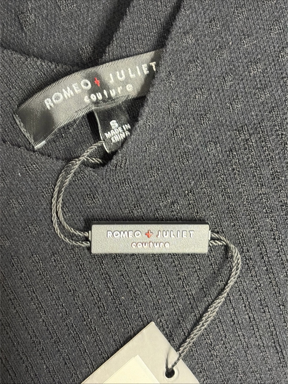 Romeo & Juliet Couture Women’s Sm Black Fit Flare Short Dress V Neck Reg$185 - Picture 10 of 11